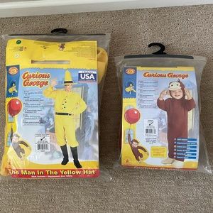 Curious George & Man in Yellow Hat costumes